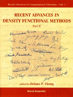 cover image of Recent Advances In Density Functional Methods, Part Ii